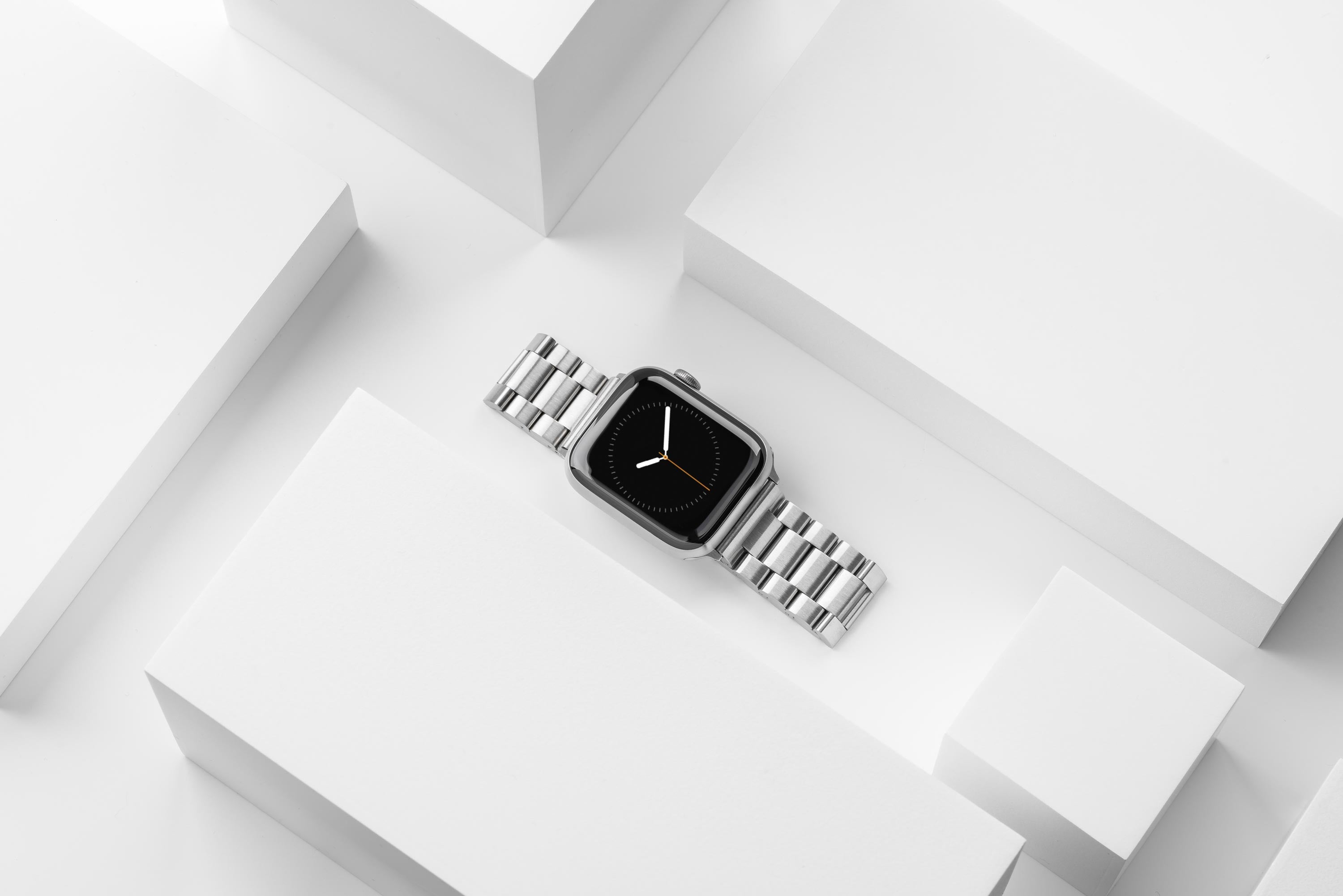Metal Link Band for Apple Watch - Brushed Silver